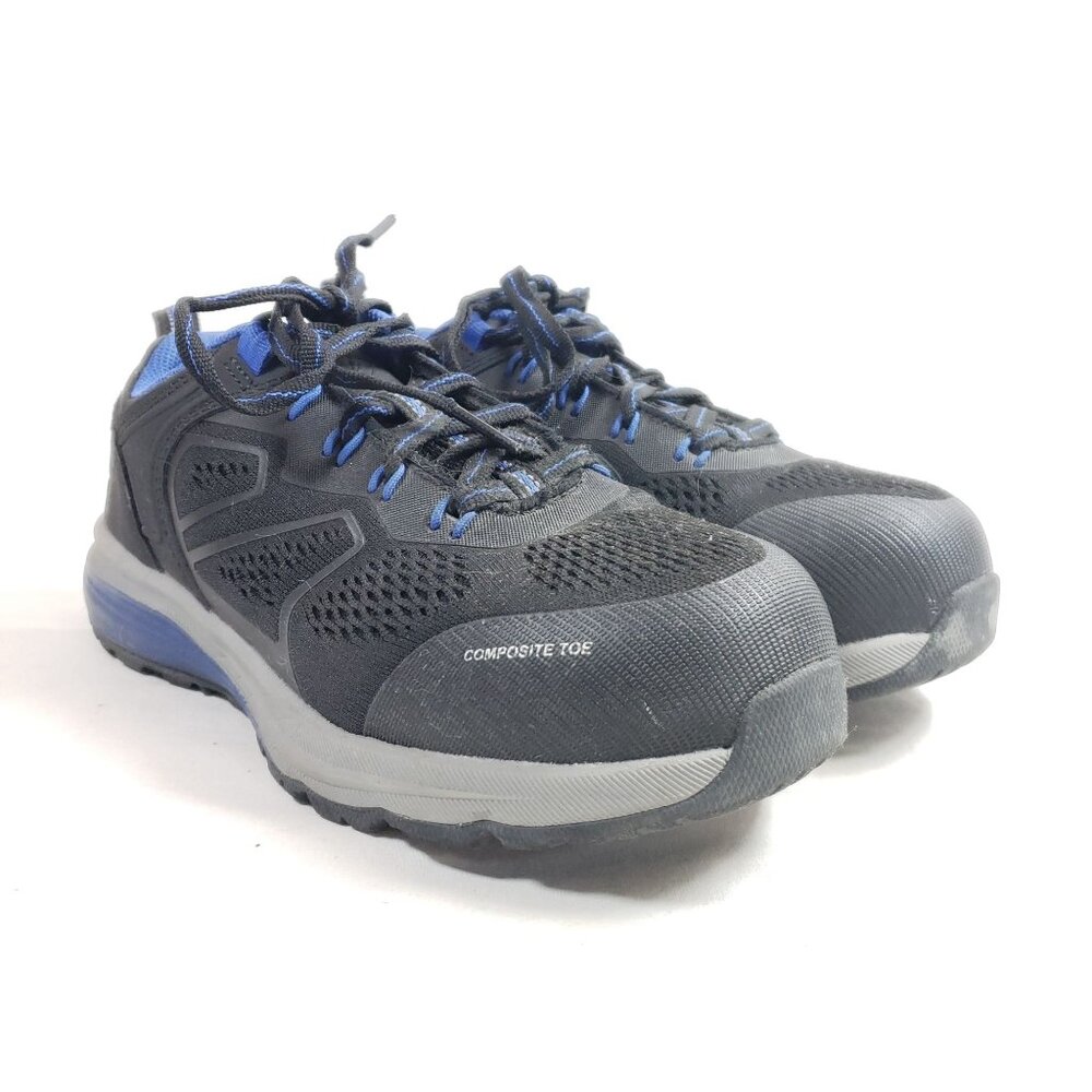 Herman Survivors Womens Size 6 Steel Toe Safety Shoes Black & Blue Composite Toe
